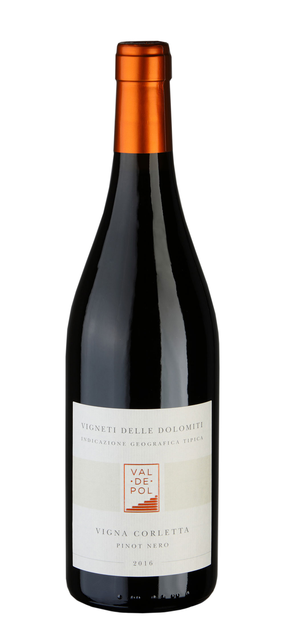 Bottiglia vino pinot nero Valdepol Vigna Corletta